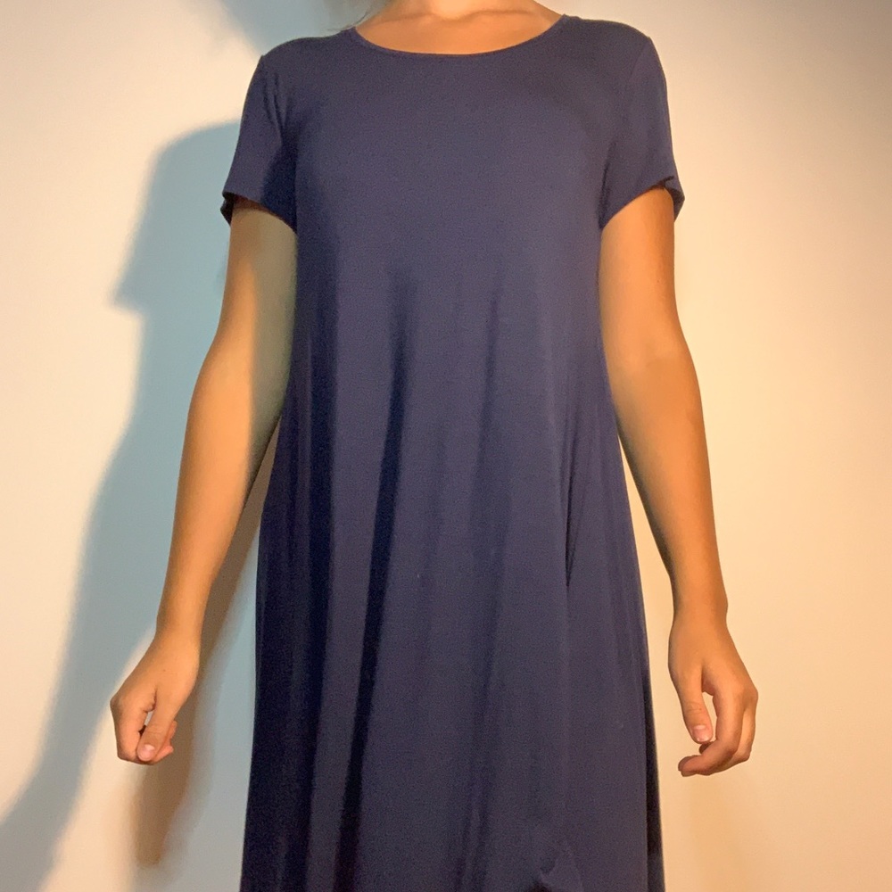 Style & co navy blue dress